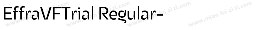 EffraVFTrial Regular字体转换